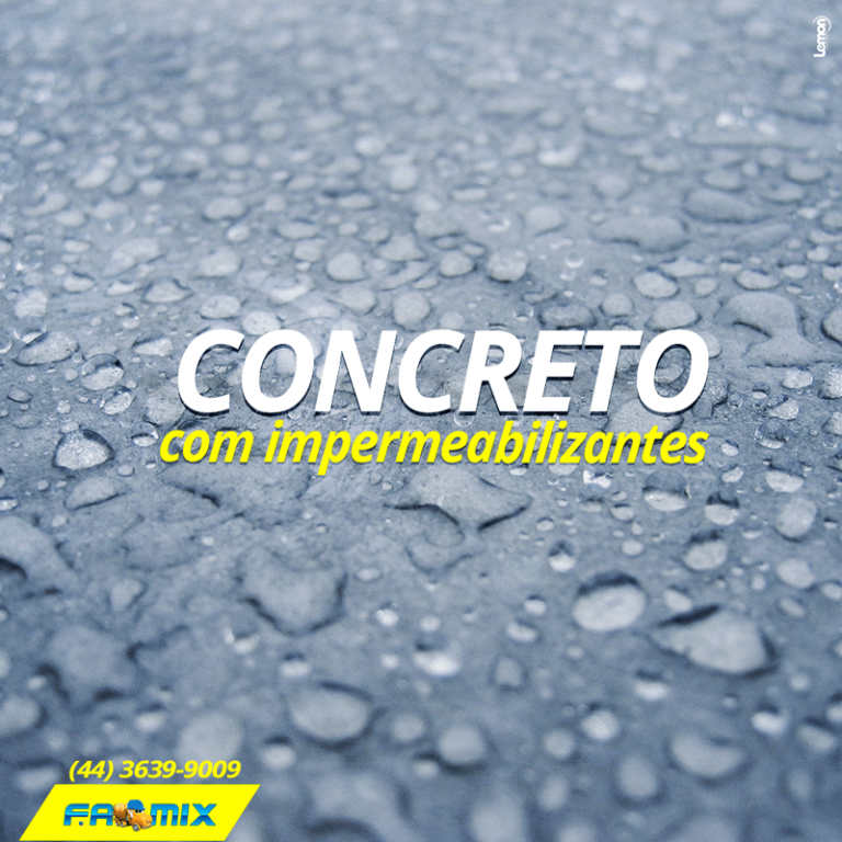 Concreto com Impermeabilizantes